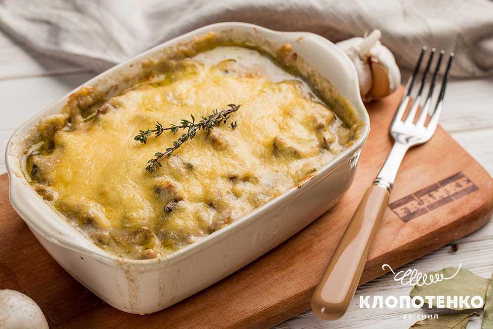 Жульен с курицей и грибами простой рецепт от Евгения